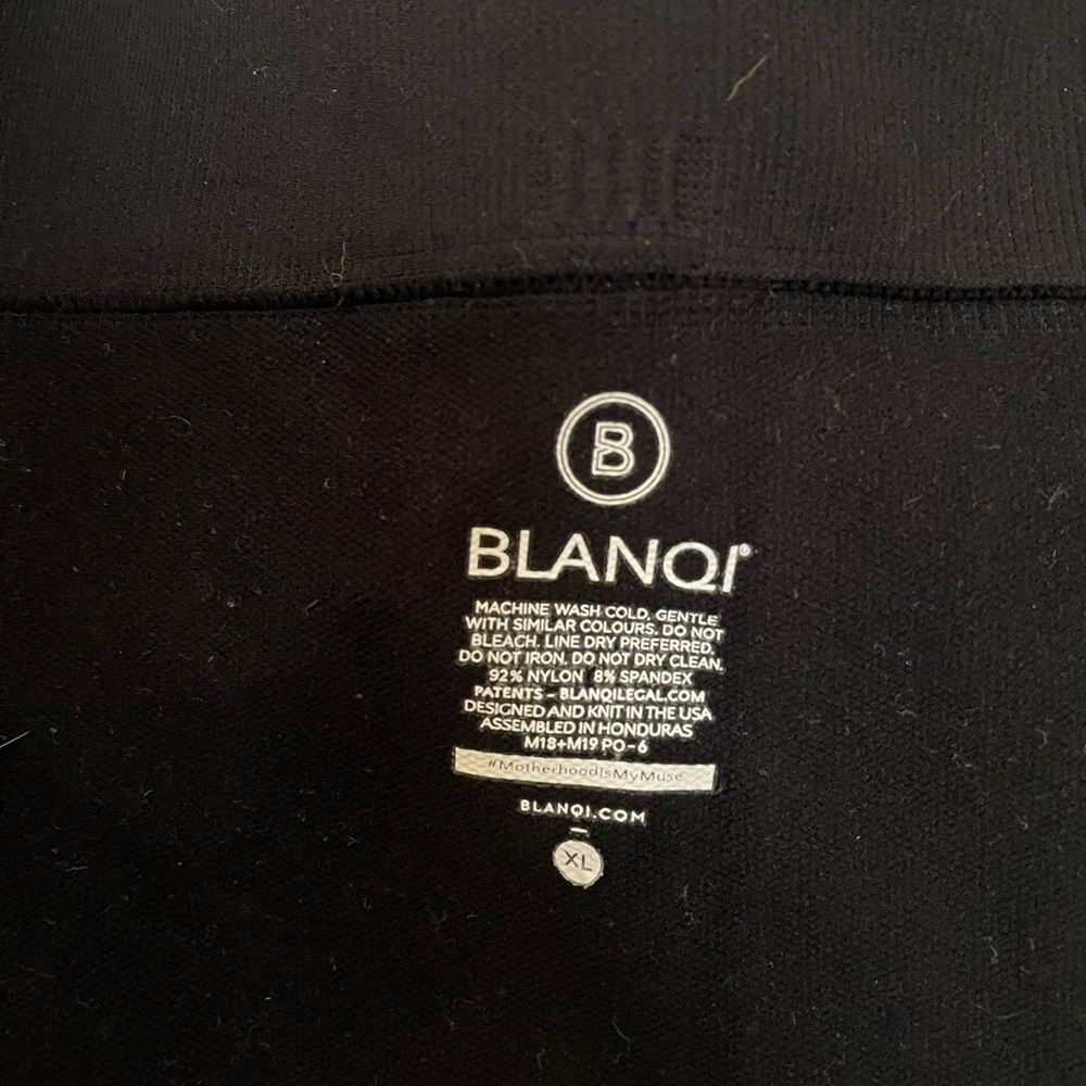 Blanqi Lift-Up Everyday Highwaidt Postpartum + Nursing Support Leggings - Black